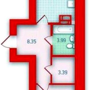 Продаж 1-к квартири в ЖК Чарівне місто, 48 м², метро Червоний хутір ЖК Чарівне місто