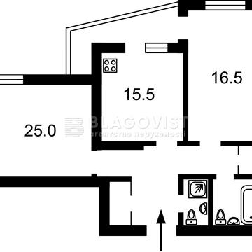 Академмістечко. Ірпінська 69Б. 2 кім. квартира (86.2 м2)