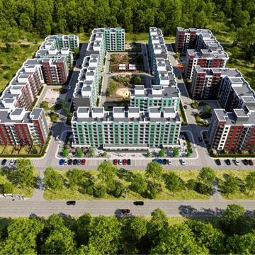 2-кімнатна квартира 51,1 м2 в новому будинку ЖК Амстердам Клубний ЖК Амстердам Клубний