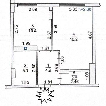 1к.квартира 40м новий сданий будинок