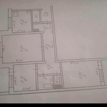 Продам 3х комнатную квартиру. Левый берег. От собственника