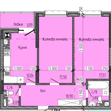 Продаж 2х кім квартири ПАРКОВА ЗОНА ЖК MODERN HOME