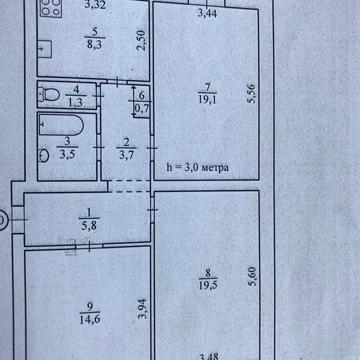 Продажа! 3-х комн.Сталинка 44-й кв-л вул. Г.Шептицького ( Глаголева 6)