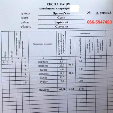 2-к продажа пр-т Свободи (Прокофьева) 16/4   «НОТЕКС»   А/О