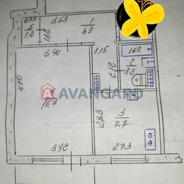 Продаж 1к Квартира Стародніпровська (Воронезька) вулиця