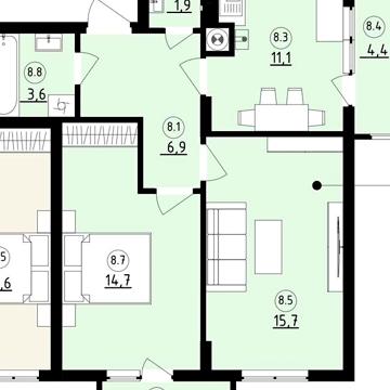 Продаж 2к Квартира Довга вулиця ЖК ул. Длинная 30, 30А, 30Б