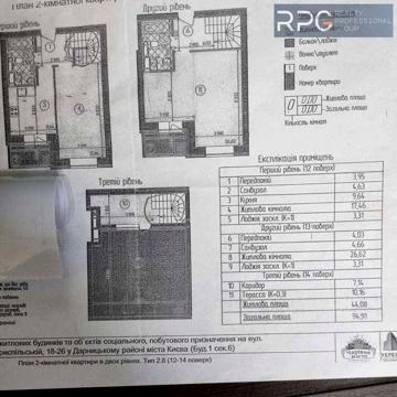 Продаж 3-рівневої квартири в ЖК "Чарівне місто", 95 м², Бориспільська ЖК Чарівне місто