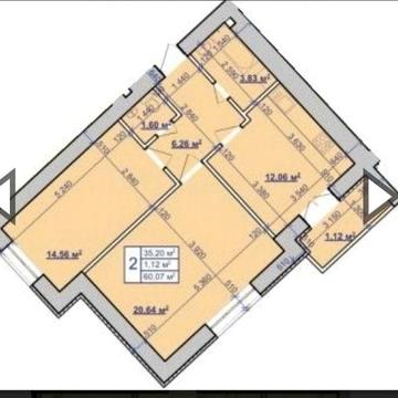 Готова 2км квартира ,м-н Пасічна
