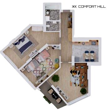 Продаж 3 кім.квартири 101,1 м.кв від ЗАБУДОВНИКА ЖК Comfort Hill ЖК Comfort Hill