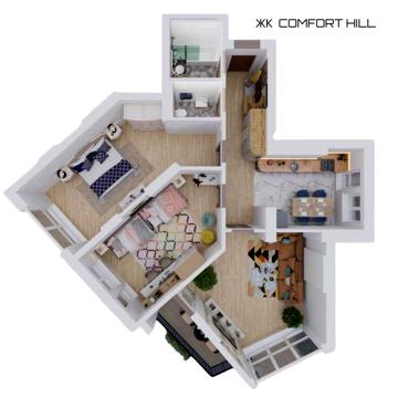Продаж 3 кім.квартири 101,1 м.кв від ЗАБУДОВНИКА ЖК Comfort Hill ЖК Comfort Hill