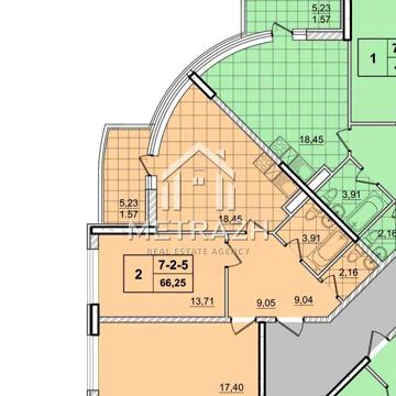 2 кімнатна квартира в ЖК 52 Перлина  (Pechersk Plaza) ЖК&quot;52 Перлина (Pechersk Plaza)