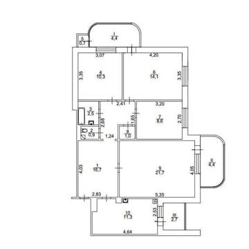 4кім.квартира.Пл.100м.кв.Троєщина пр.Червоної Калини.Ремонт+меблі.Без%