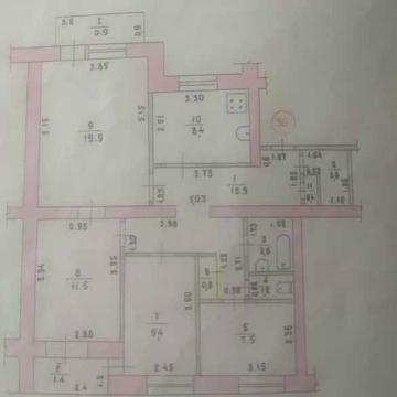 Продам квартиру 4 кімнати, 86 кв - Новомосковськ ( Самар )