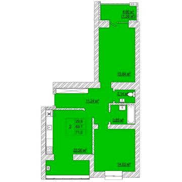 Продаж 2к Квартира Конякіна вулиця ЖК Caramel Residence