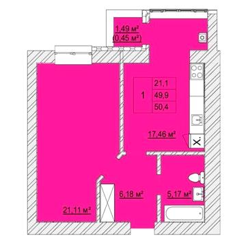 Продаж 1к Квартира Конякіна вулиця ЖК Caramel Residence