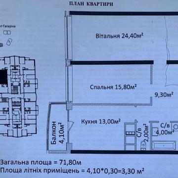 Двухкомнатная квартира с кладовкой в ЖК 4Сезона ЖК 4 Сезона