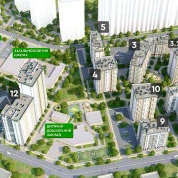 Продаж квартири 2к Симоненка, ЖК Крона Парк 2 Бровари Переуступка ЖК Крона Парк 2