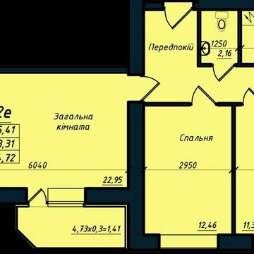 2-х кім., можна в кредит на 20років