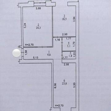 77 кв.м., ЖК Александровский 1 ЖК Александровский