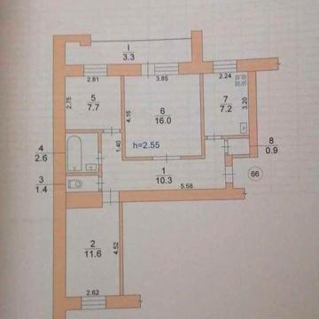 Продам 3-х к. квартиру ПЗТО