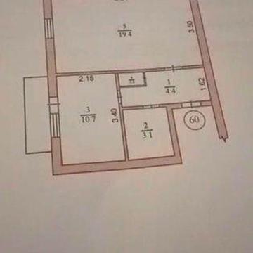 Продаж 1но кімнатноі квартири пгт. Новоівницьке