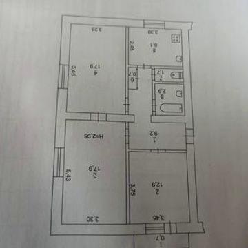 Продам 3-ьох кімнату квартиру на КРЕС по вулиці Сичеславська б.13.