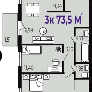 Продаж 2к Квартира вул. 24-го Серпня