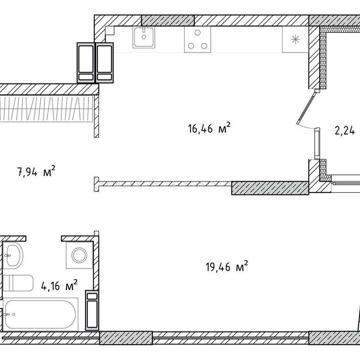 Продам власну 1к квартиру ЖК Krona Park II, переуступка, без % ЖК Krona Park II