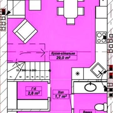 Продаж тауна з ремонтом, меблями і технікою  в с.Нове, 85м2/1,5сот