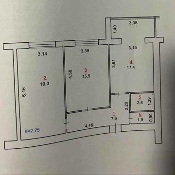 2 кімнатна квартира в зданому будинку, ЖК Мрія