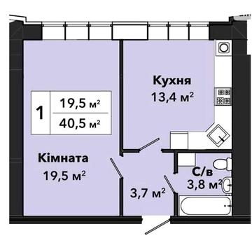 Продаж 1к Квартира Панаса Мирного вулиця ЖК Перлина Проскурова 3