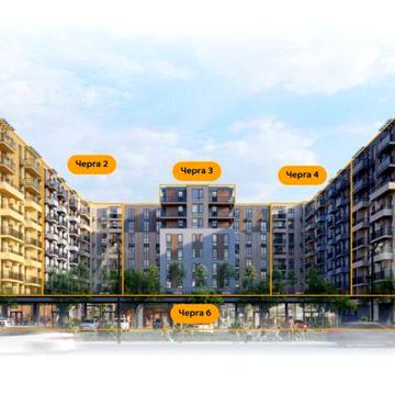 Продаж 1к квартири 41.5 кв. м на вул. Богомольця 29, кв. 28 ЖК Krona House