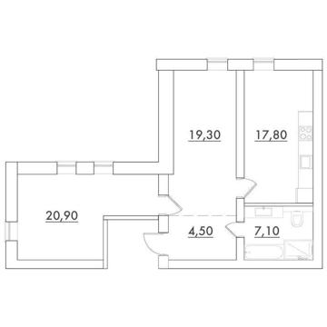 2-кімнатна 69,6 кв.м. в новому сучасному ЖК Desna Park Residence ЖК Desna Park Residence