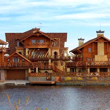 Продажа дома особняка 1000 м2 с баней на Днепре Осокорки Гнидын