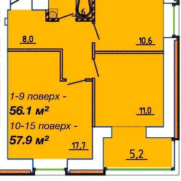 Двокімнатна квартира в ЖК "ГРАФСЬКИЙ". Центр Міста ! ЖК Графський