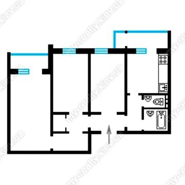 Продаж. 3-к квартира(94м2).Позняки, Осокорки, Гмирі 13/пов 4