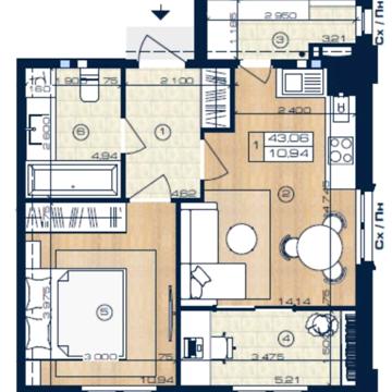Продаж 1к Квартира Коцюбинського вулиця ЖК Oxford