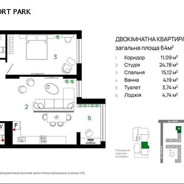 Продаж 1к Квартира Хіміків вулиця ЖК Comfort Park
