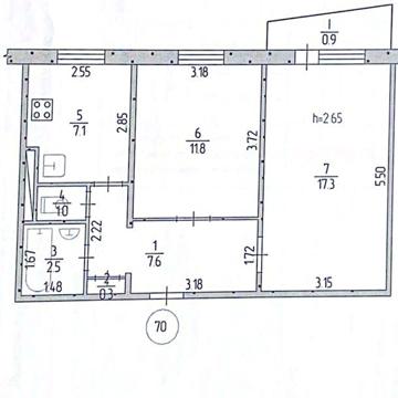 Продається 2 кімнатна квартира на Миколаївському шосе .