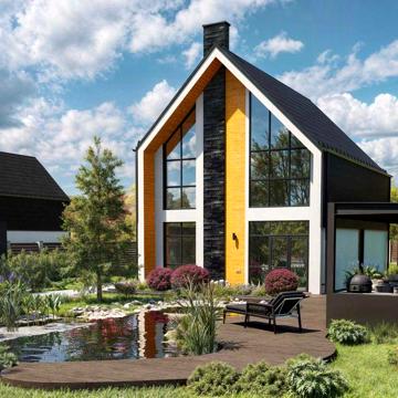 Будинок 200 м² с.Зазимя біля ріки. КМ O!villas. 4 роки розтермінуван.