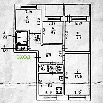 Продам! Центр - 4х ком. "чешка", 96 кв-л, Рокоссовского, Гагарина !!!