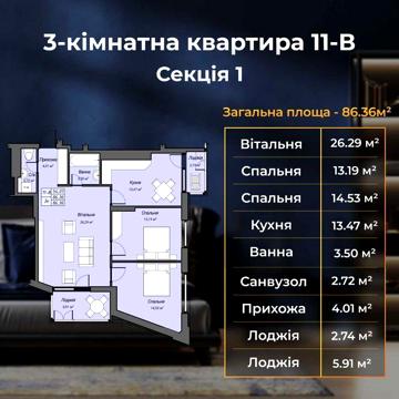 Продаж 3-кім. квартири в ЖК бізнес-класу біля центра І РОЗТЕРМІНУВАННЯ ЖК Sky Hall