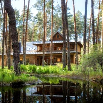 Шале в лесу на берегу Киевского моря! Без %!