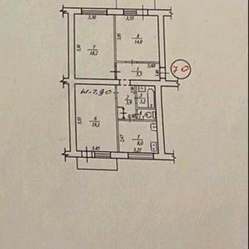 Продам 3 к. кв. ,,сталинка" 5/5, метро ,,Дворец спорта"