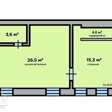 Продаж 2к Квартира Ринок площа