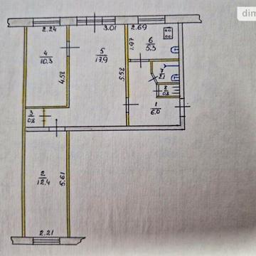 Продаж 3к Квартира Гірників (50-річчя Жовтня) вулиця