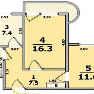 Продаж двох кімнатной квартири з ремонтом.