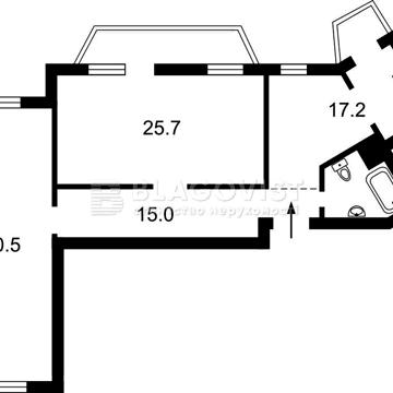 3-кімн. квартира з ремонтом, меблями. Оноре де Бальзака, 6