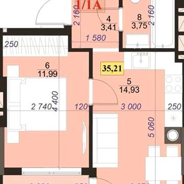 Продаж 1к Квартира Гарбарська вулиця ЖК Light home