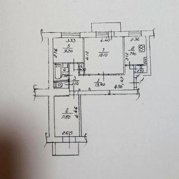 Продам 3-кімн. квартиру, пров. Артилерійський, м. Берестейська KL